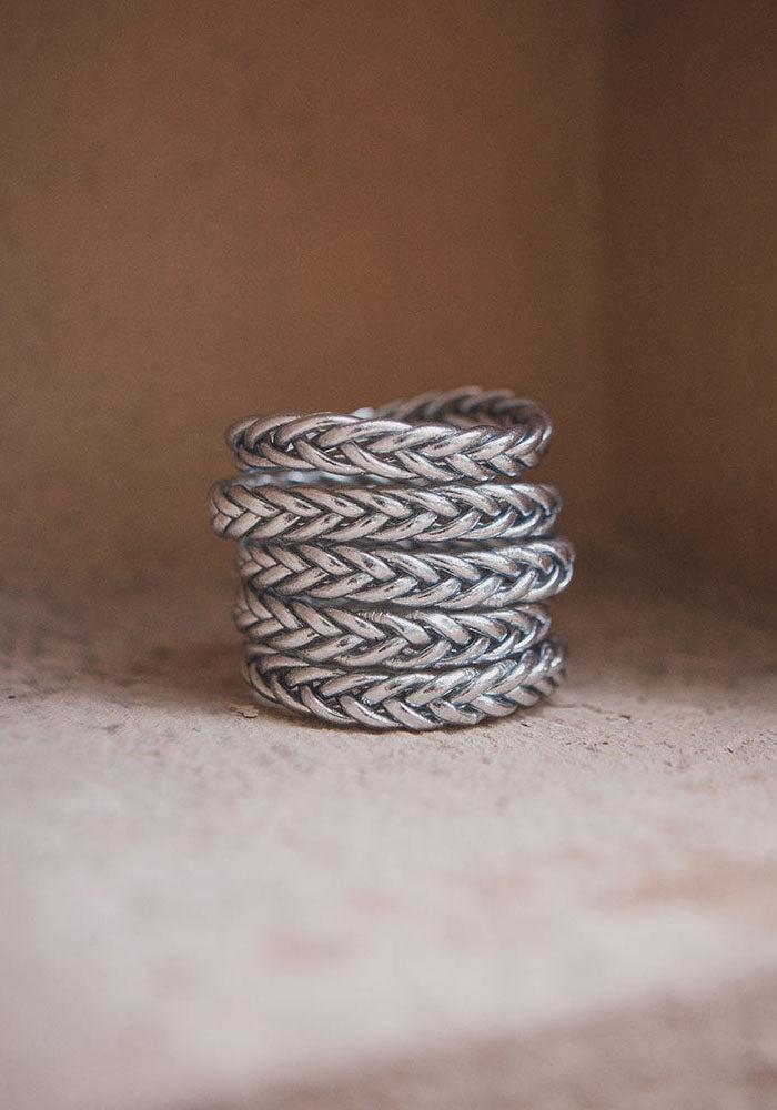 Jonc "Kumali Braided" Silver