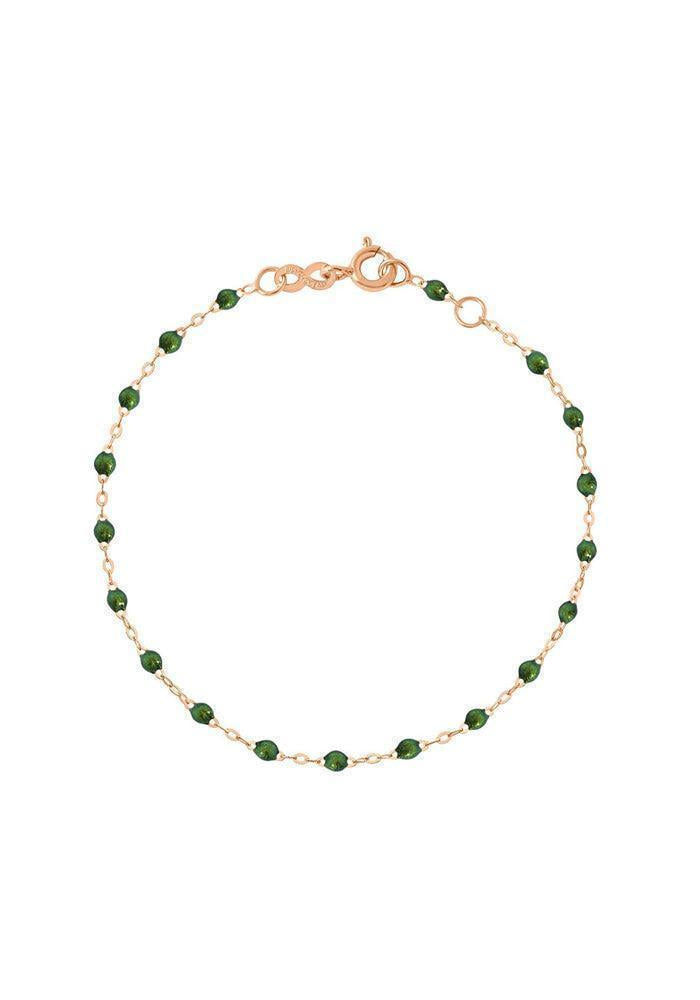 Bracelet Classique Gigi Or Rose Et Résines Scarabée 17cm