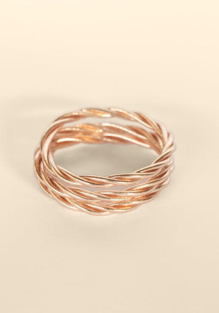 Jonc "Kumali Twist" Champagne