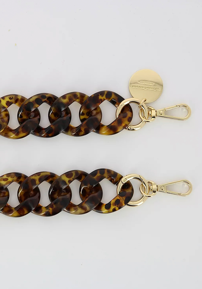 Bijoux De Téléphone Alice En Maillons Écailles Marron - La Coque Française