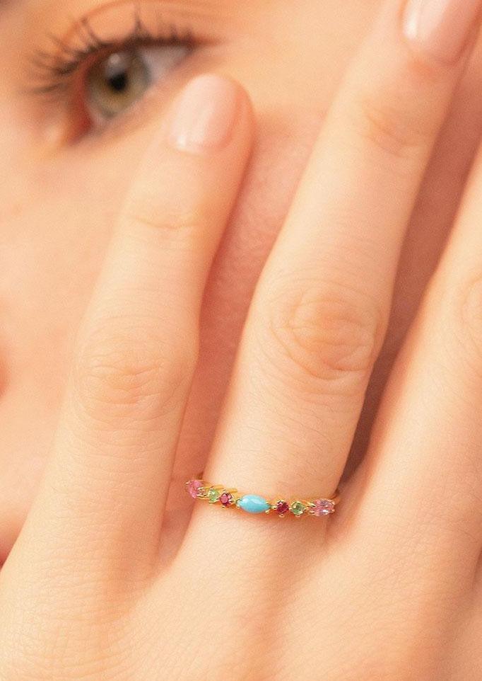 Bague Gaia 3 Turquoise - Sophie D'Agon
