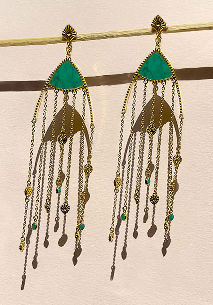 Boucles D'oreilles Mina Turquoise - Be Maad