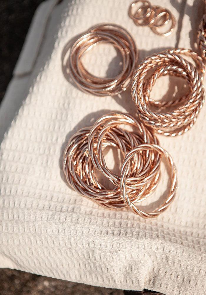 Jonc "Kumali Twist" Champagne