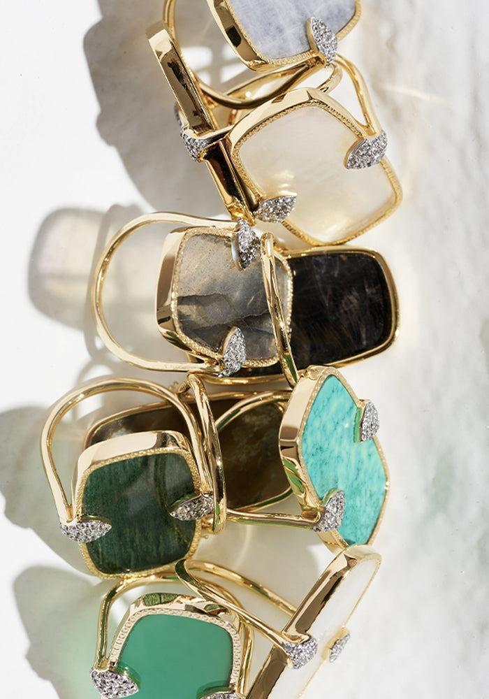 Bague Sangha Onyx Vert - Be Maad