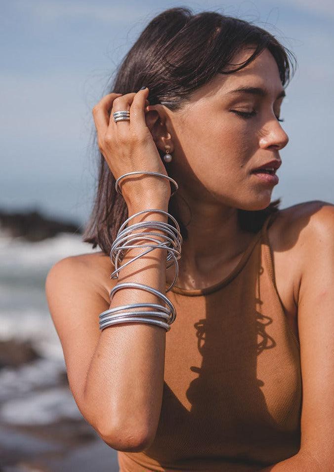 Jonc "Kumali Thin Silver"