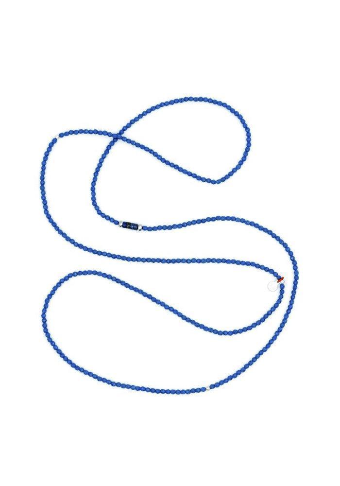 Collier Ou Bracelet Vero 6 Tours Perles Bleues Majorelle - Têtes Blondes