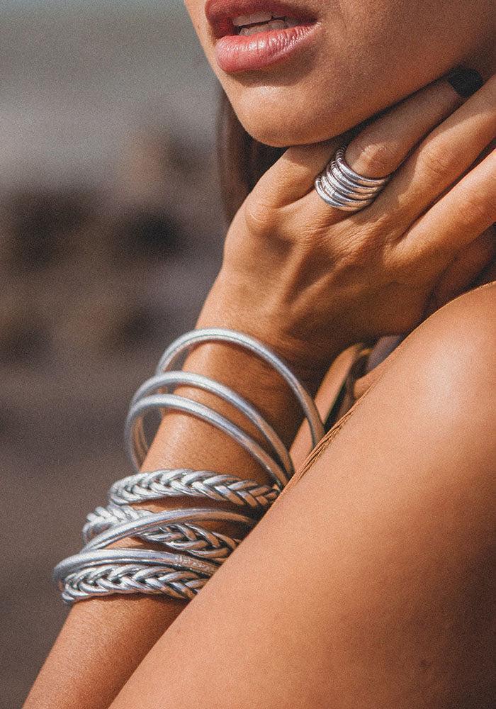 Jonc "Kumali Braided" Silver