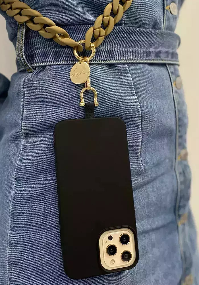 Carte Adaptateur Universelle Pour Cordon De Téléphone Mousqueton Dore