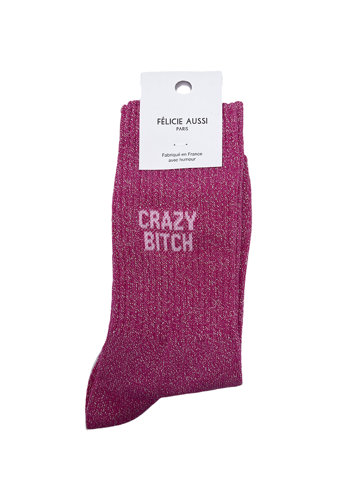 Chaussettes Crazy Bitch - Félicie Aussi