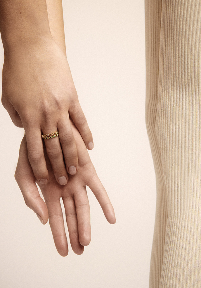 Bague Ava N°2 Émeraude - Pascale Monvoisin