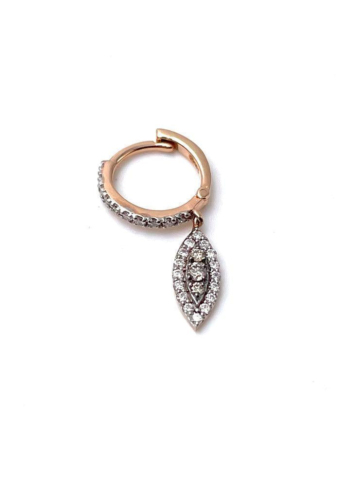Boucle D'oreille Pendante "Mini Evil-Eye "