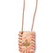 Collar Largo Arizona De Cuero Rosa Cannabis