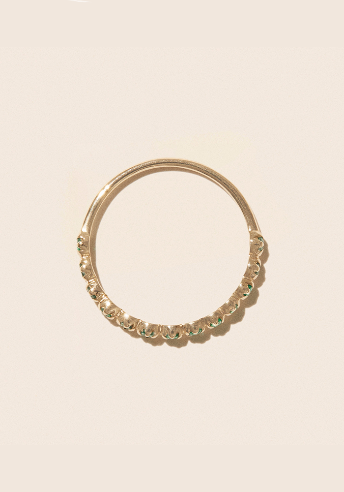 Bague Ava N°2 Émeraude - Pascale Monvoisin