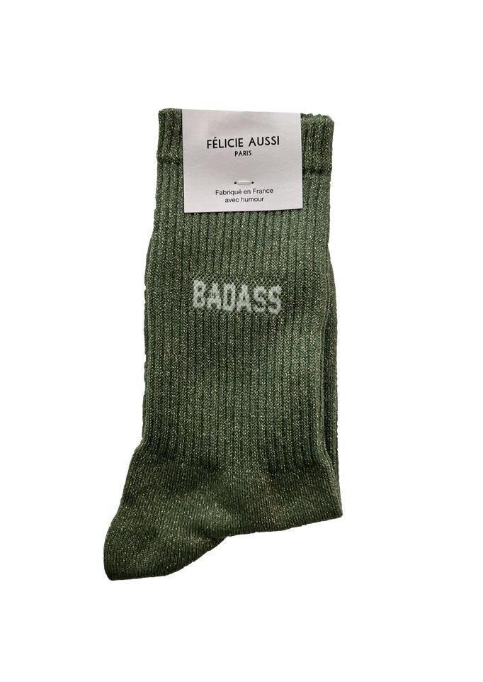 Chaussettes "Badass" Paillettes