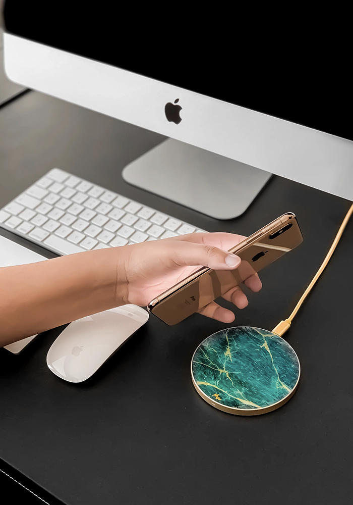 Chargeur Sans Fil Effet Marbre - Marie Wolt