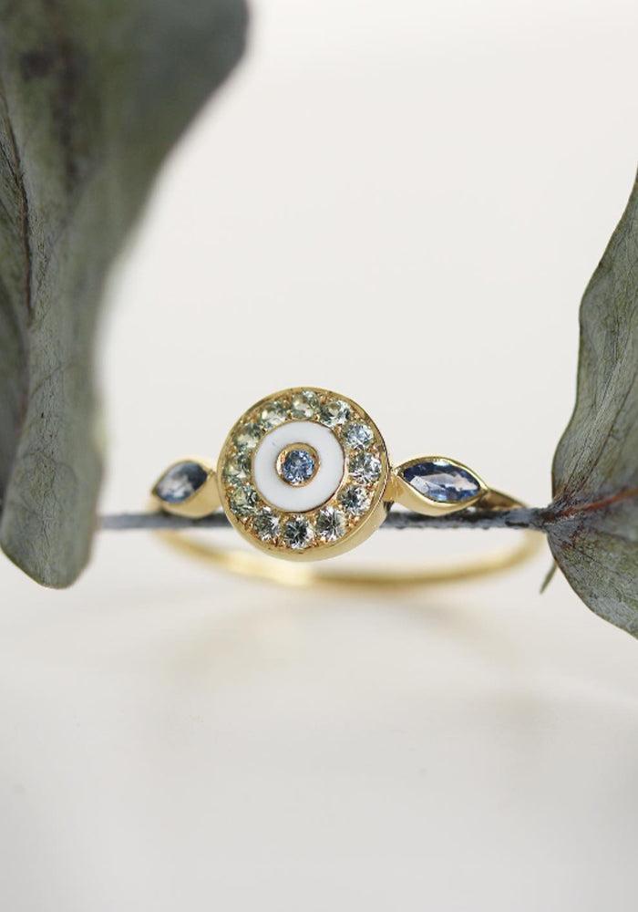 Bague Luna 1 Bleue - Sophie D'Agon