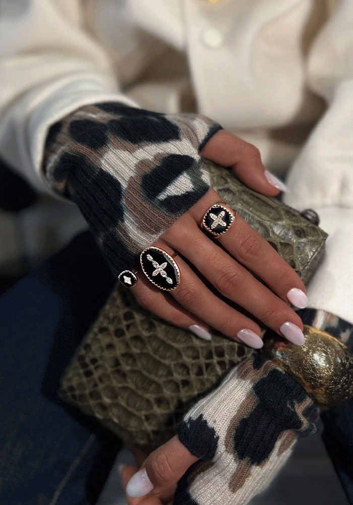 Bague Pierrot Noir - Pascale Monvoisin