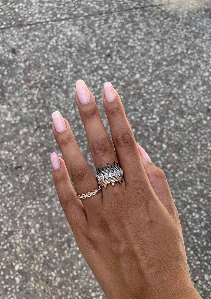 Bague "Balcony Large Avec Multipointes"
