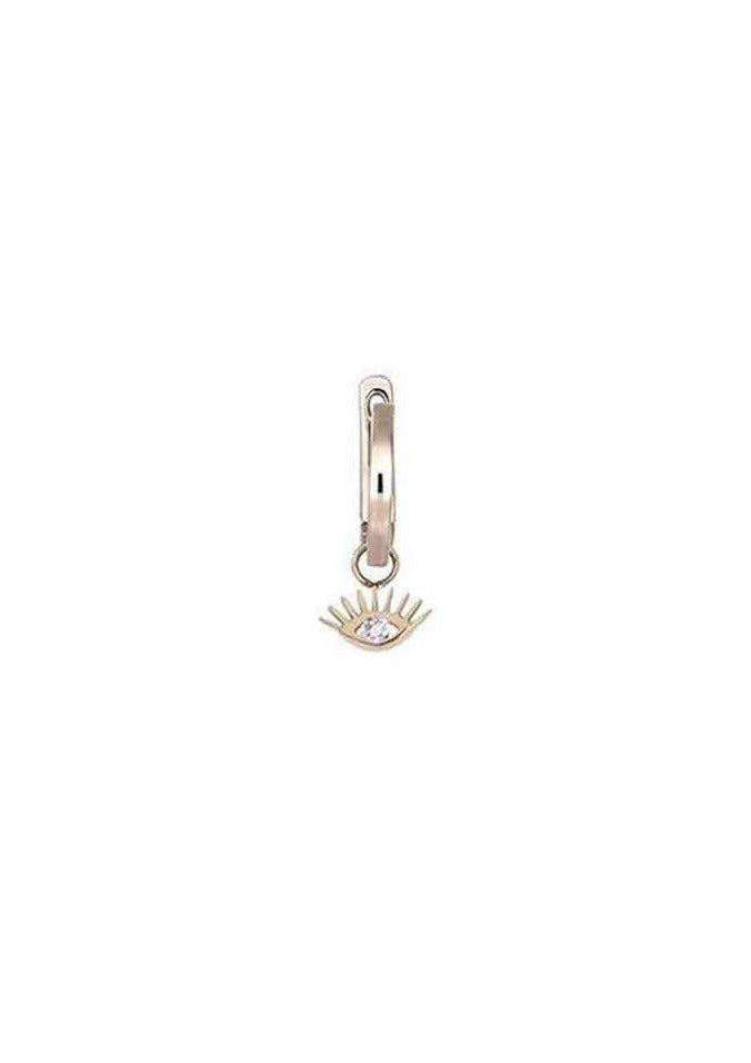 Boucle D'Oreille "Evil Eye Hoop" Diamants