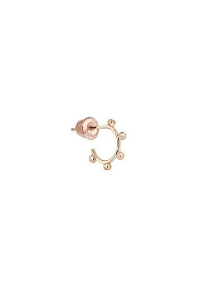 Boucle d'oreille "Beads 5 Ball" Or Rose