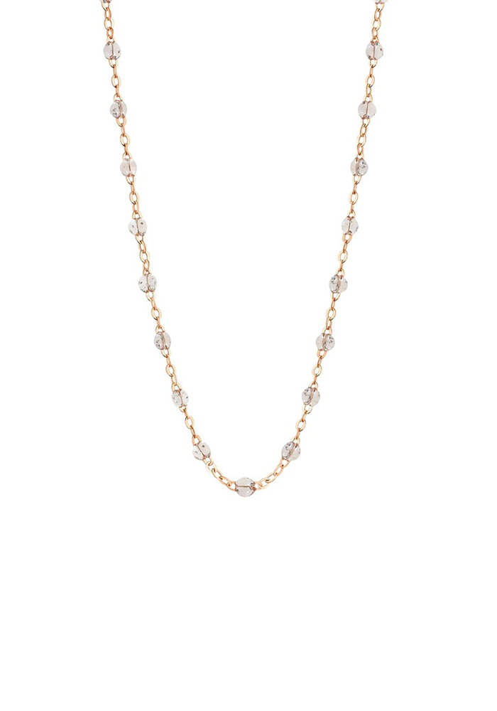 Collier Classique Gigi Or Rose Et Résines Sparkle 42cm - Gigi Clozeau