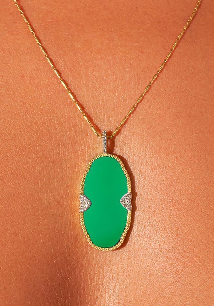 Sautoir Belize Onyx Vert