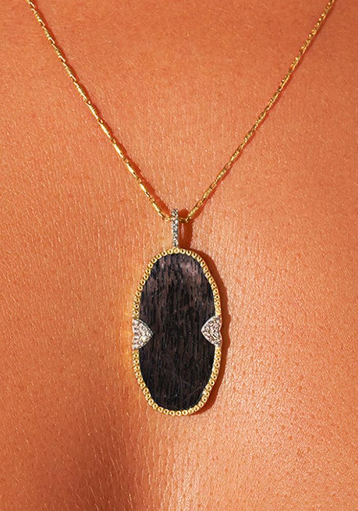 Sautoir Belize Onyx Noir