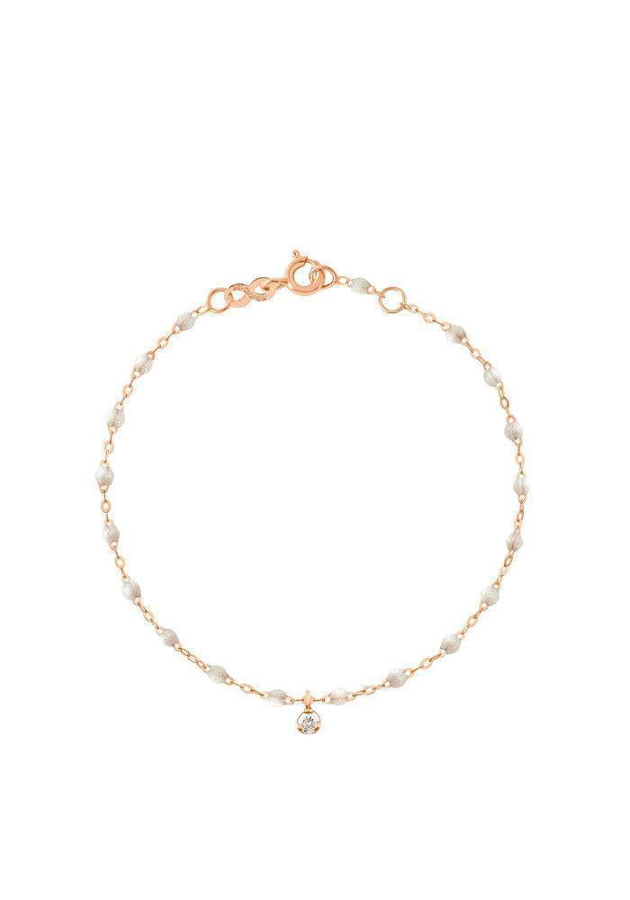 Gigi Supreme Bracelet Rose Gold Diamond and Opal Resin 17cm