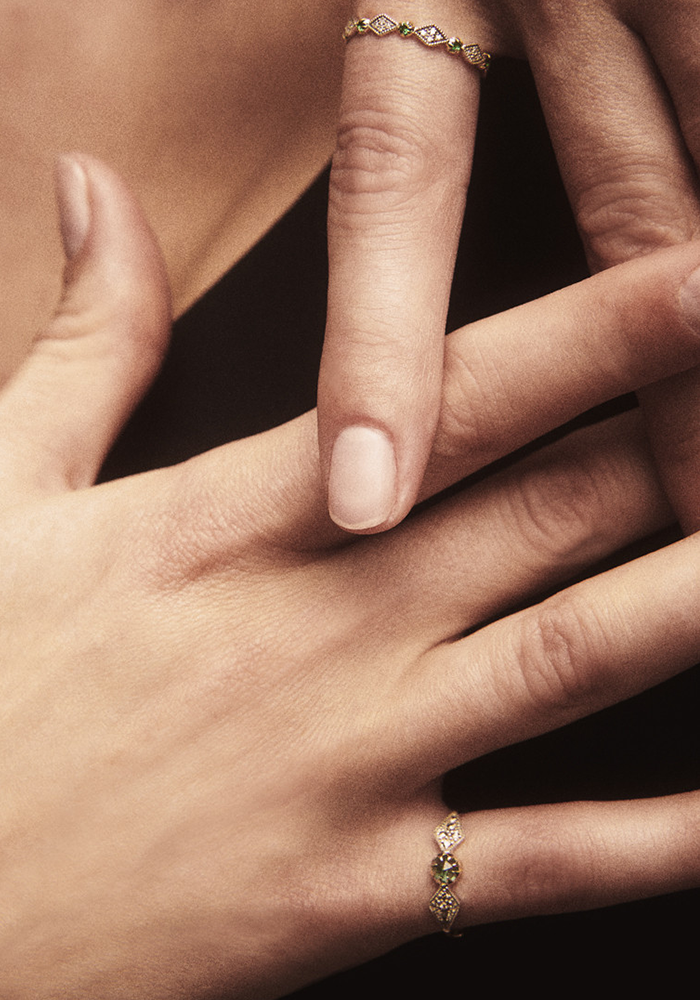 Bague Ava N°1 Émeraude - Pascale Monvoisin