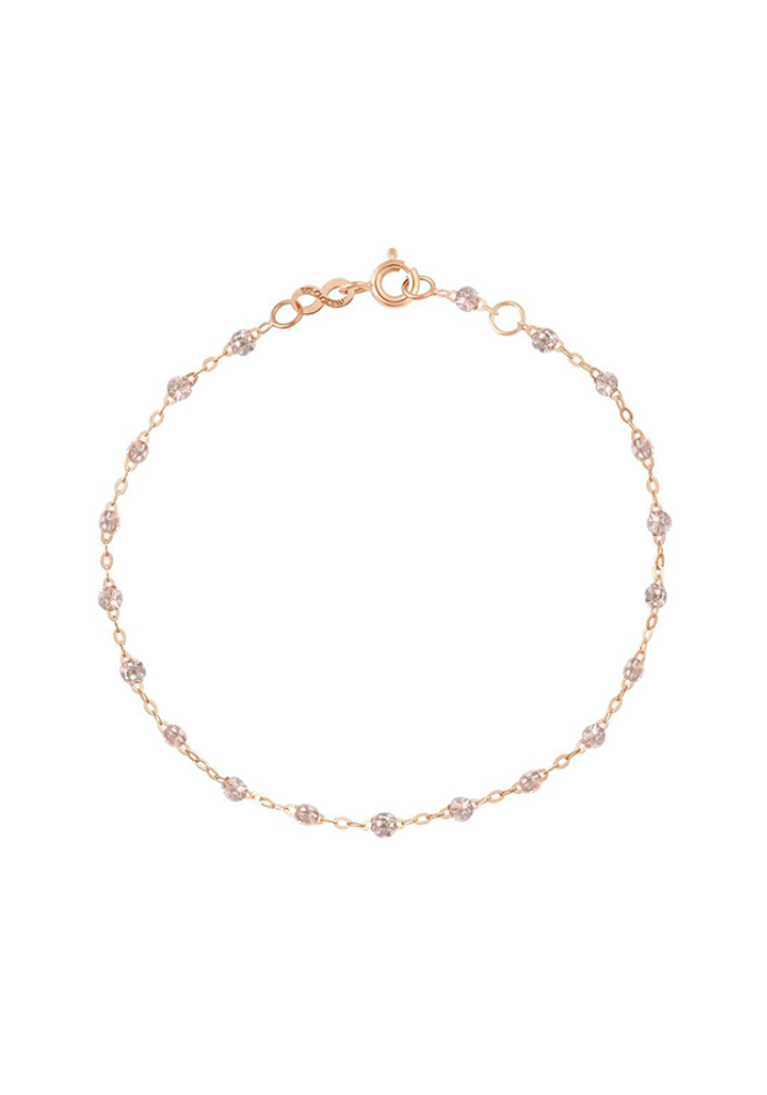 Bracelet Classique Gigi Or Rose Et Résines Sparkle 17cm