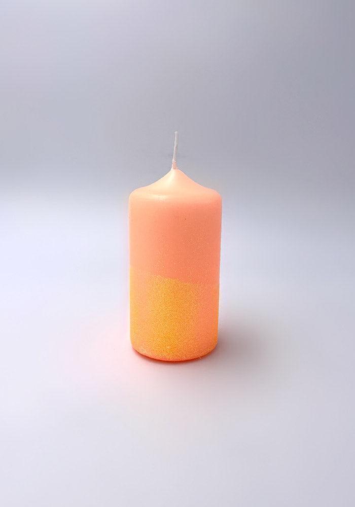 BOUGIE DIP DYE GLITTER ORANGE