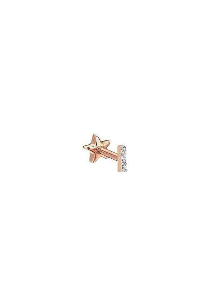 Piercing Barre Diamants Blancs