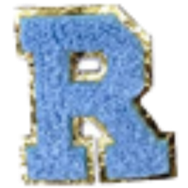 Sticker Columbia Lettre Bleue Claire