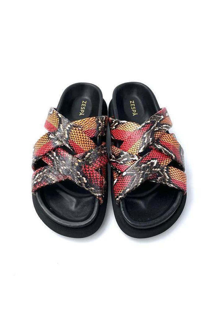 Sandales A Motifs Rouges