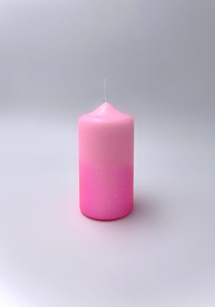 BOUGIE DIP DYE GLITTER PINK