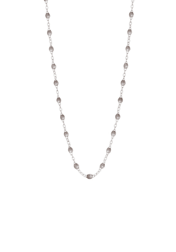 Collier Classique Gigi Or Blanc Et Résines Argent 42 cm