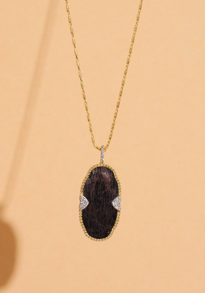 Sautoir Belize Onyx Noir