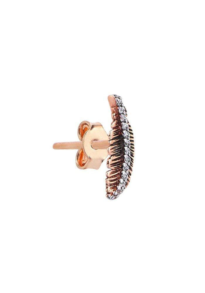 Boucle D'oreille Plume "Mini Feather Stud"