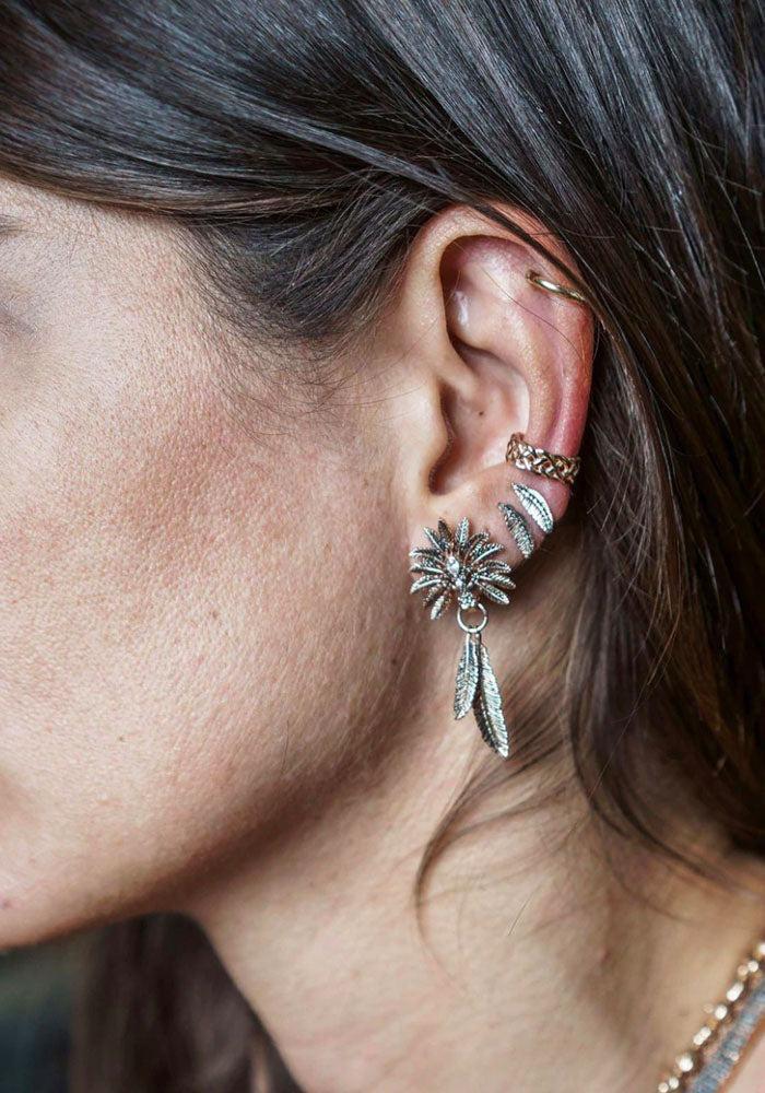 Boucle D'oreille Plume "Mini Feather Stud"