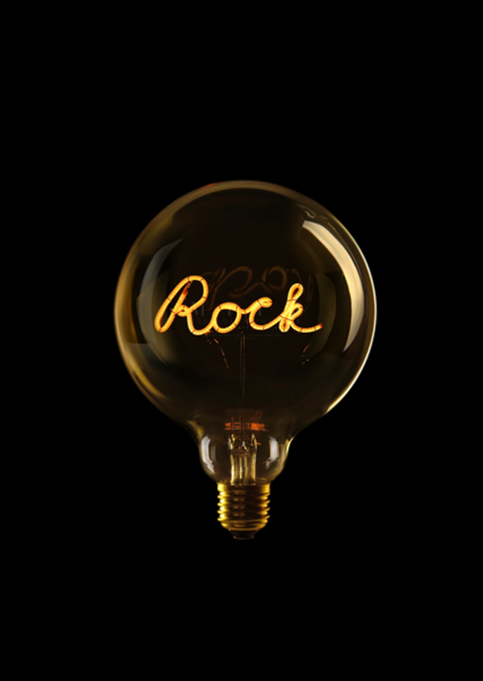 Ampoule « Rock » Verre Ambre