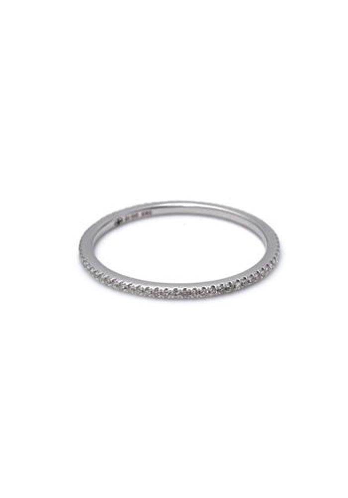 Bague Cosmos En Or Blanc 14k Et Diamants Blancs