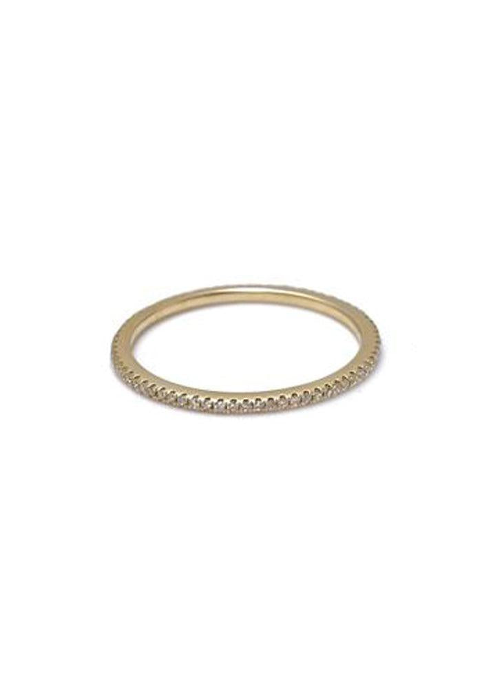 Bague Cosmos En Or Jaune 14k Et Diamants Blancs