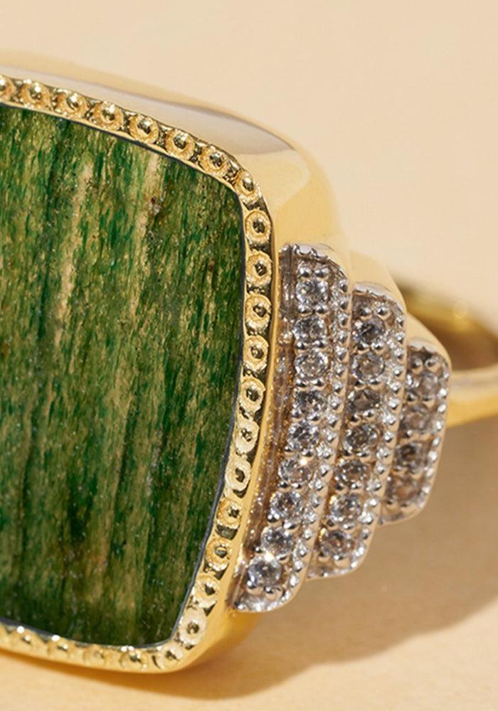Bague “Kara” Aventurine - Be Maad