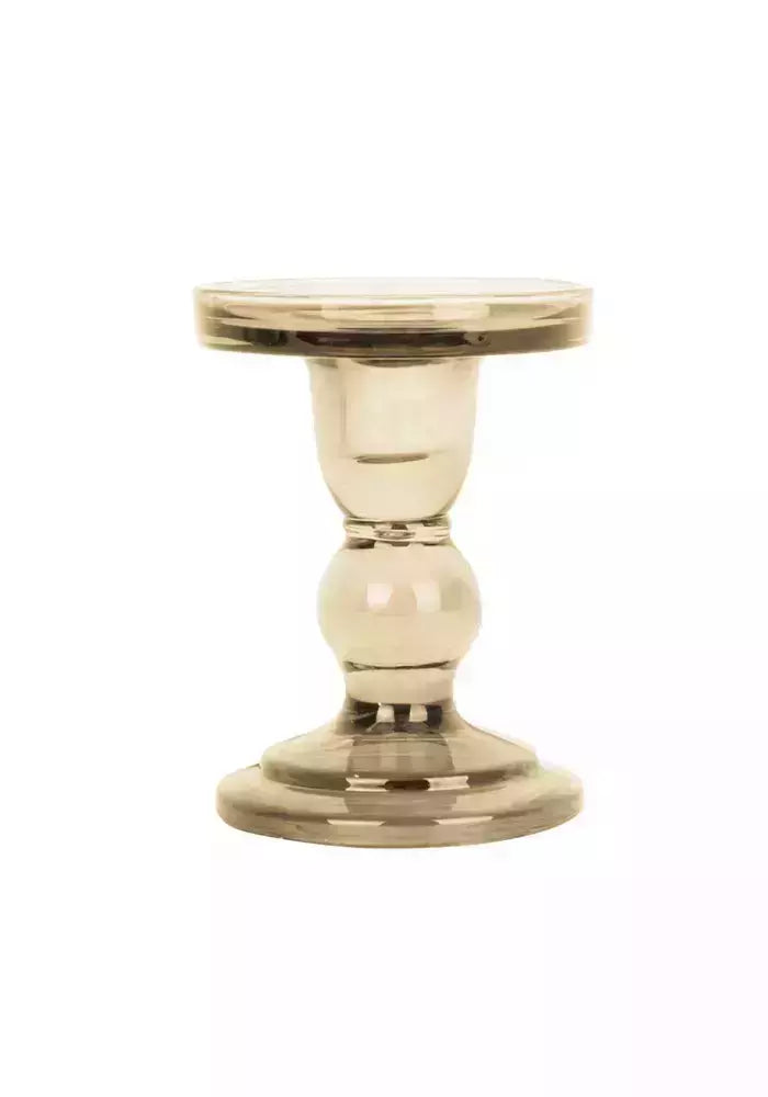 Bougeoir En Verre Coloré