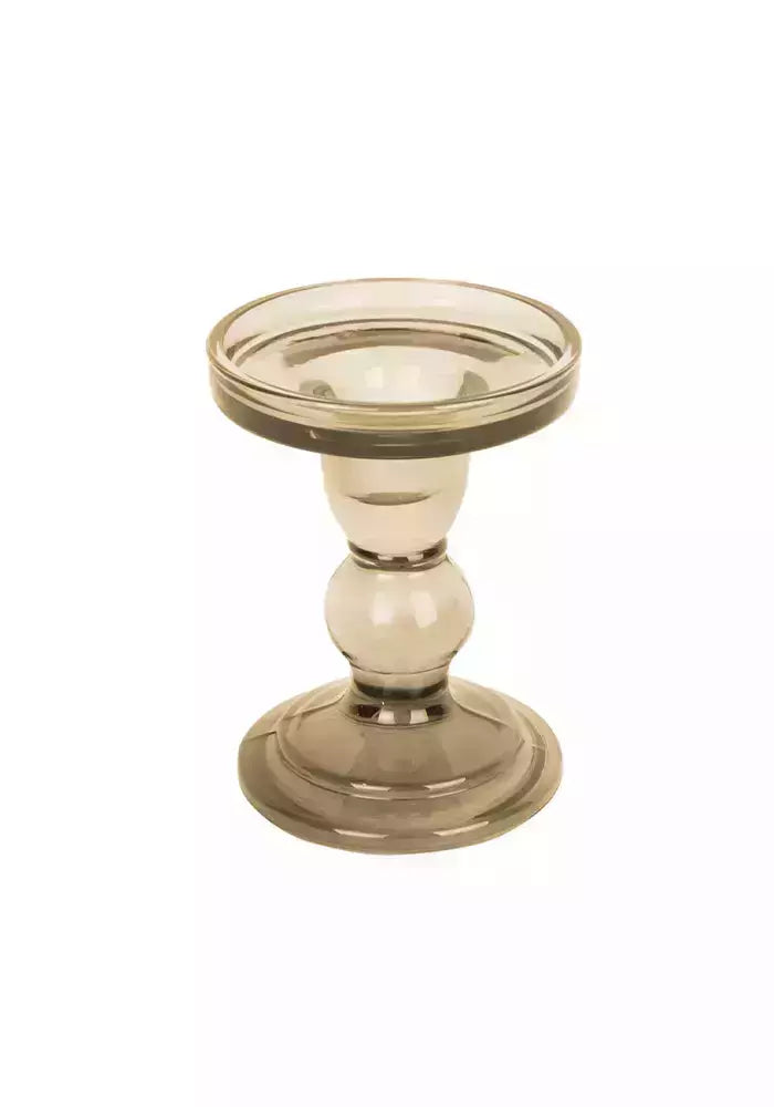 Bougeoir En Verre Coloré