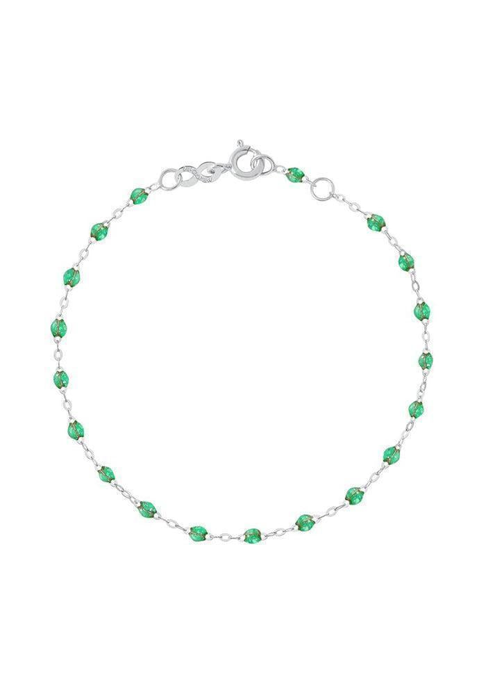 Bracelet Classique Gigi Or Blanc Et Résines Menthe 17cm
