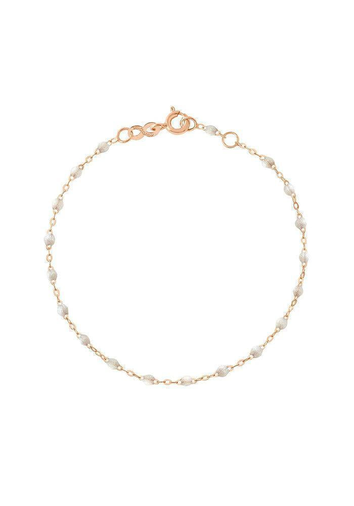 Bracelet Classique Gigi Or Rose Et Résines Opale 17cm - Gigi Clozeau