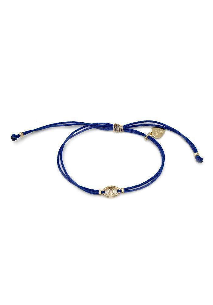 Bracelet Cordon Oeil Plaqué Or Jaune - Sing A Song