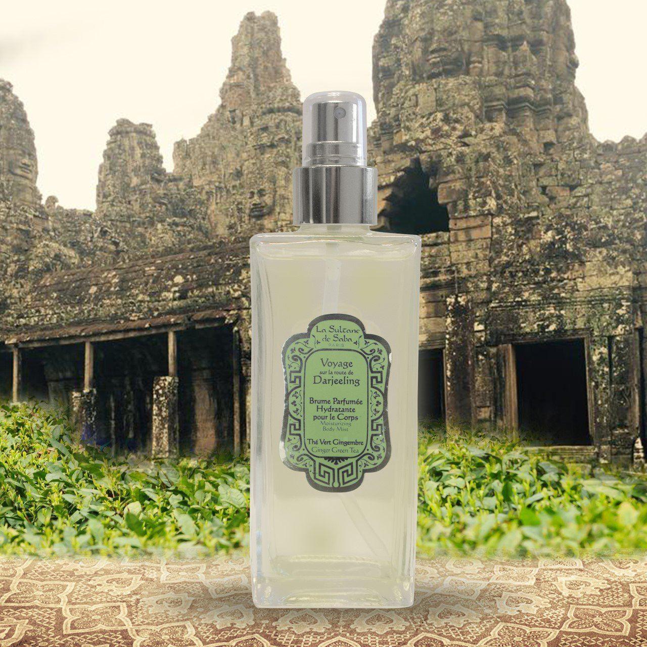 Brume Parfumée Hydradante "Voyage sur la route de Darjeeling - Thé Vert Gingembre" 200ml
