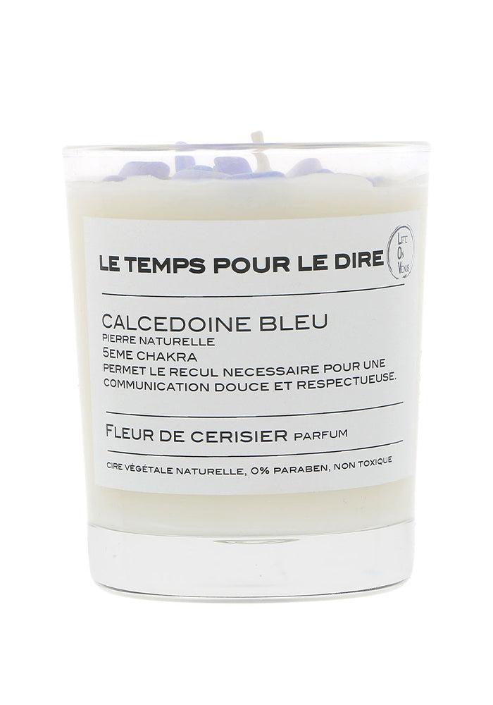 Bougie Parfumée "Le Temps Pour Le Dire" Calcédoine Bleue